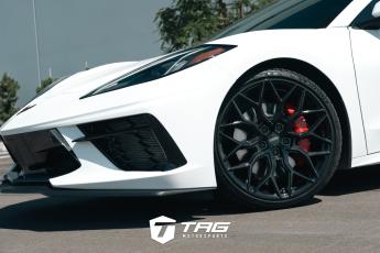 C8 Corvette on Vossen HF-2 Wheels | Borla | Eventuri