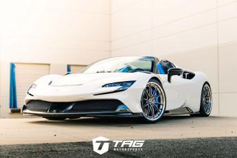 SF90 Spider with Novitec Upgrades on HRE S104SC