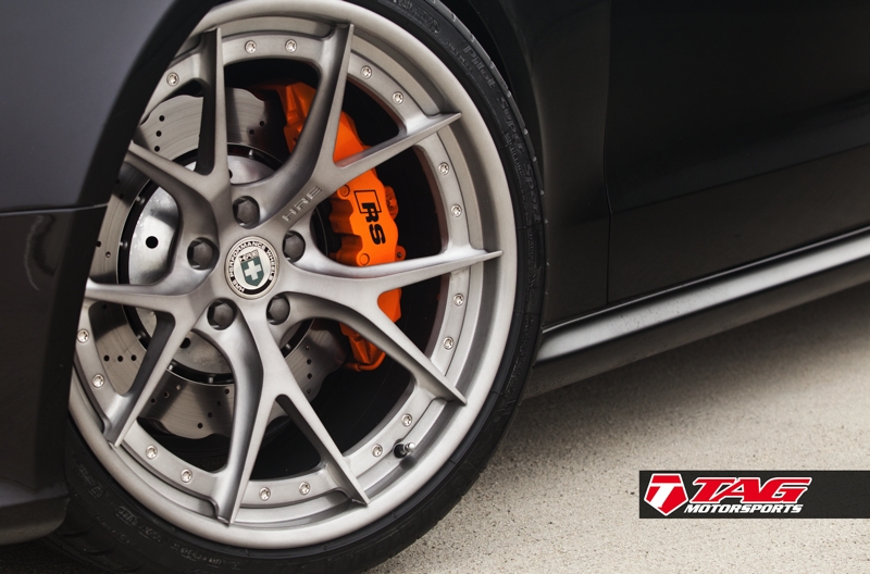 Audi RS5 on 20” HRE S101 and Lambo Orange Calipers