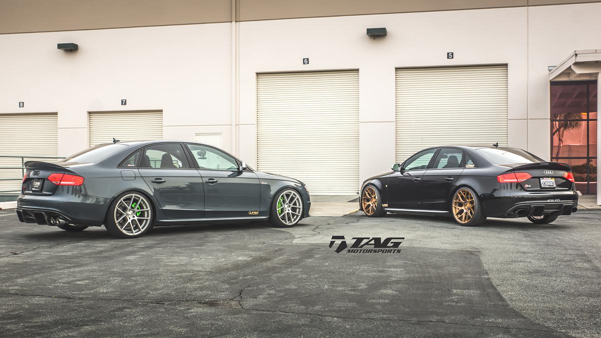 Pair of Amazing Audi S4's fitted with Enlaes