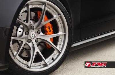 Audi RS5 on 20” HRE S101 and Lambo Orange Calipers