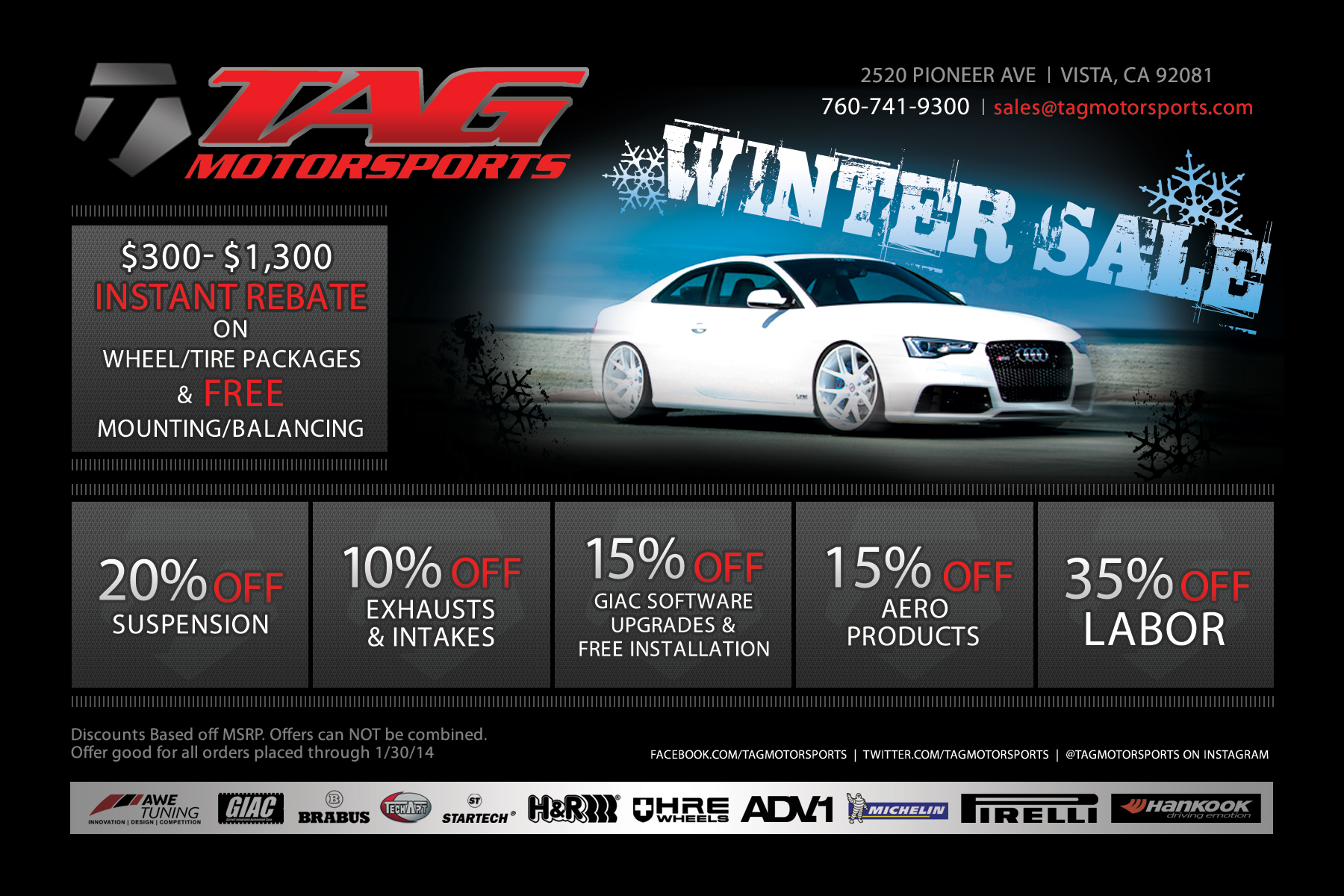 TAG Winter SALE!